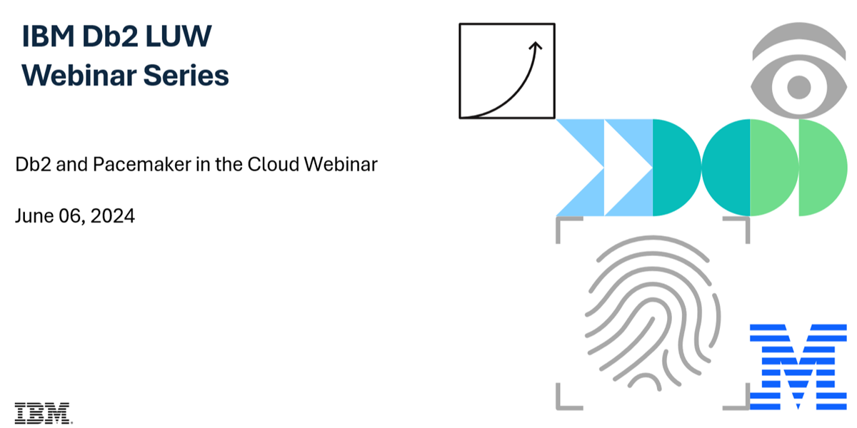 Image of Db2 and Pacemaker in the Cloud Webinar