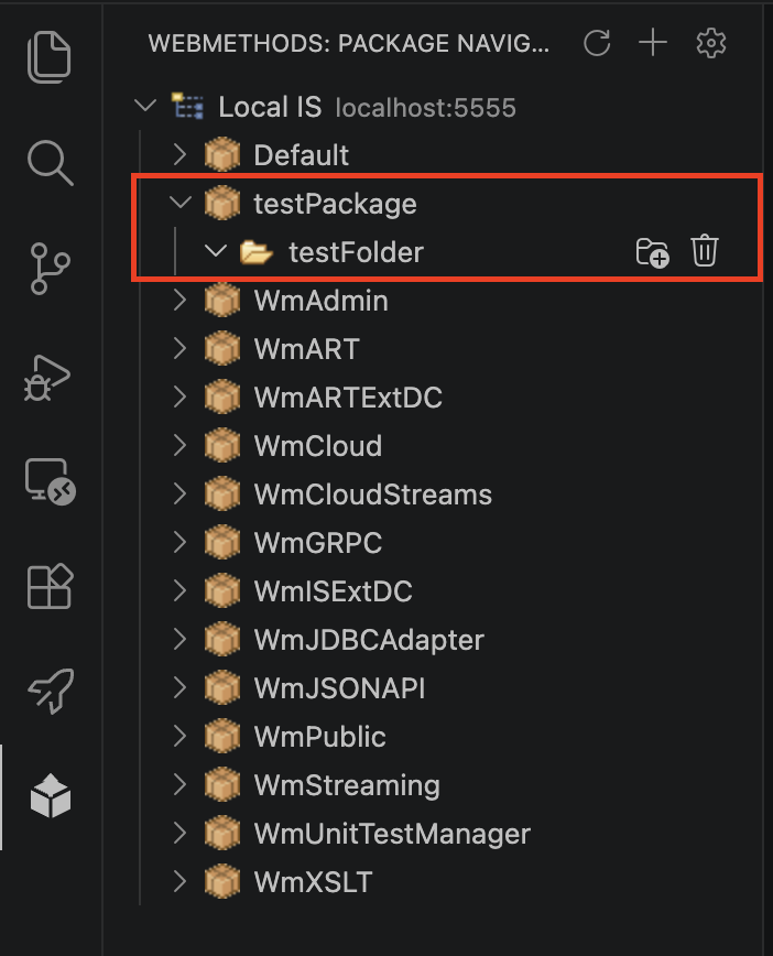 Complete testPackage and testFolder