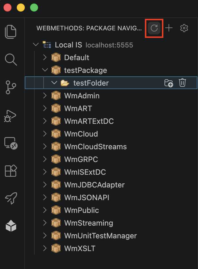 Refresh Package Navigator