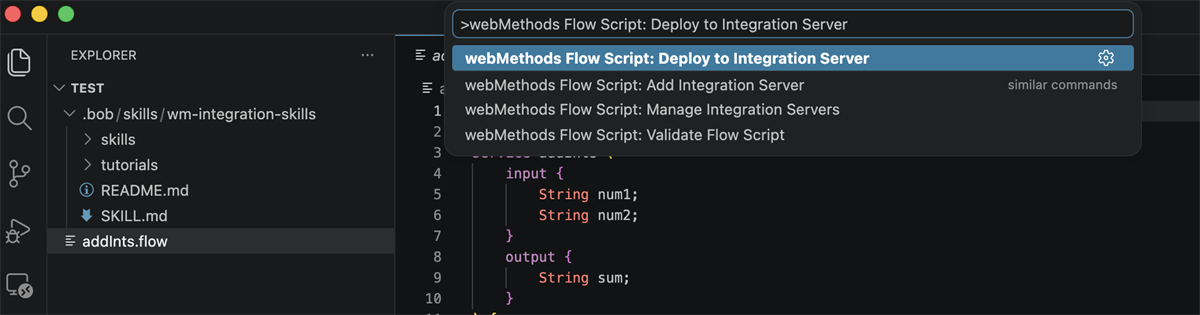 Deploy to Integration Server