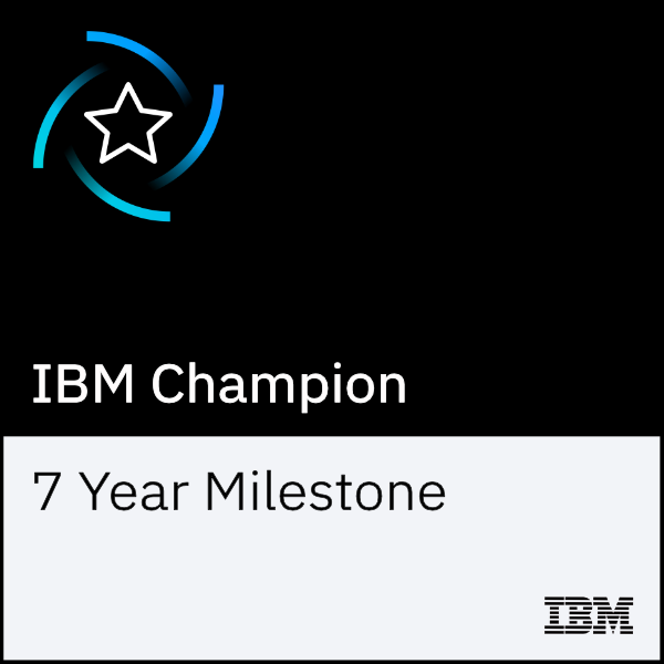 IBM Champion 7 Year Milestone